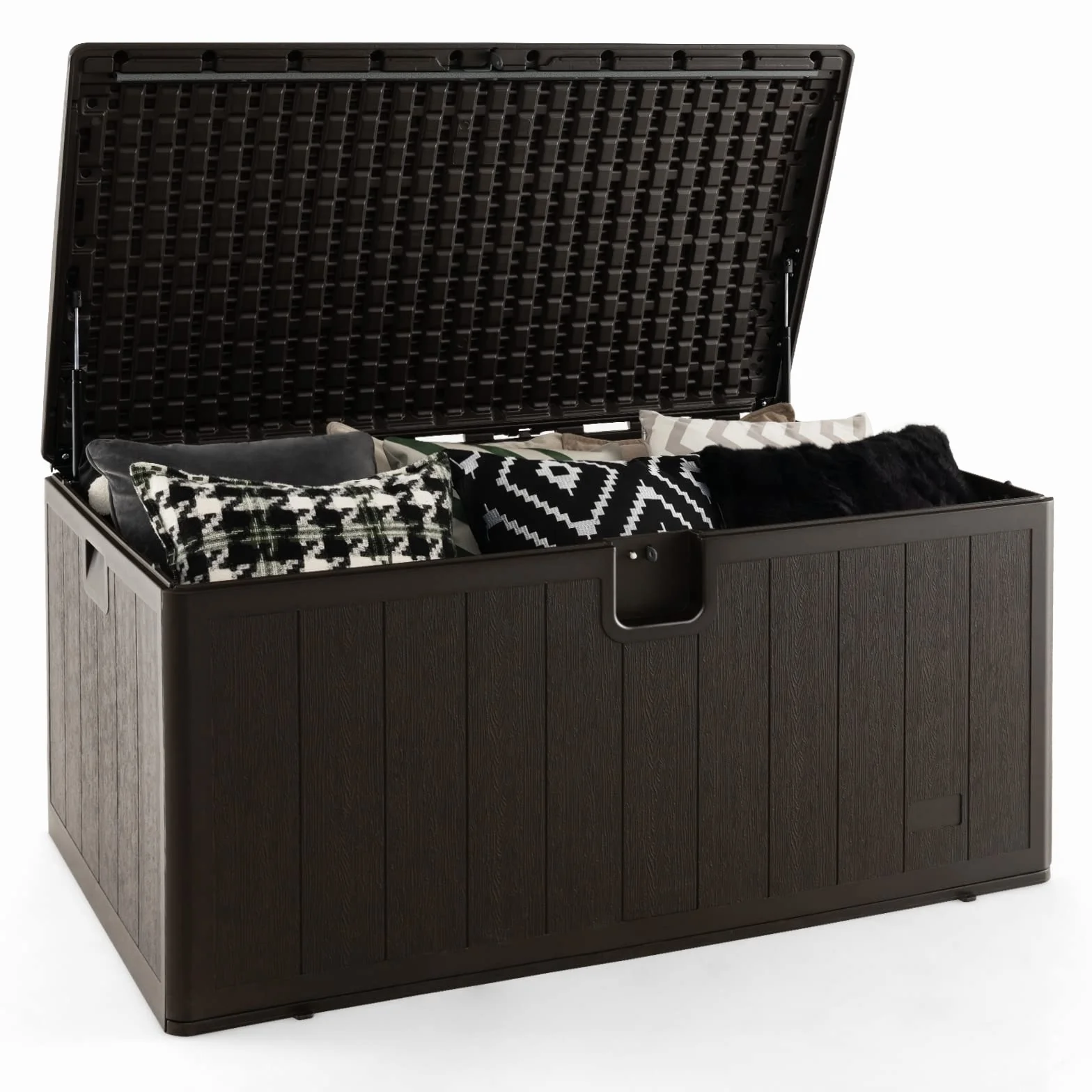 GIANTEX Skrzynia ogrodowa XXL 492 l 127 x 73 x 64 cm wodoszczelna zamykana
