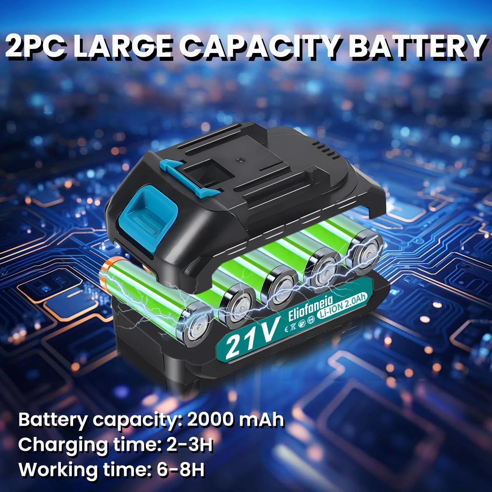 Nożyce do gałęzi 21V 30mm 2x2000mAh bezszczotkowe LCD