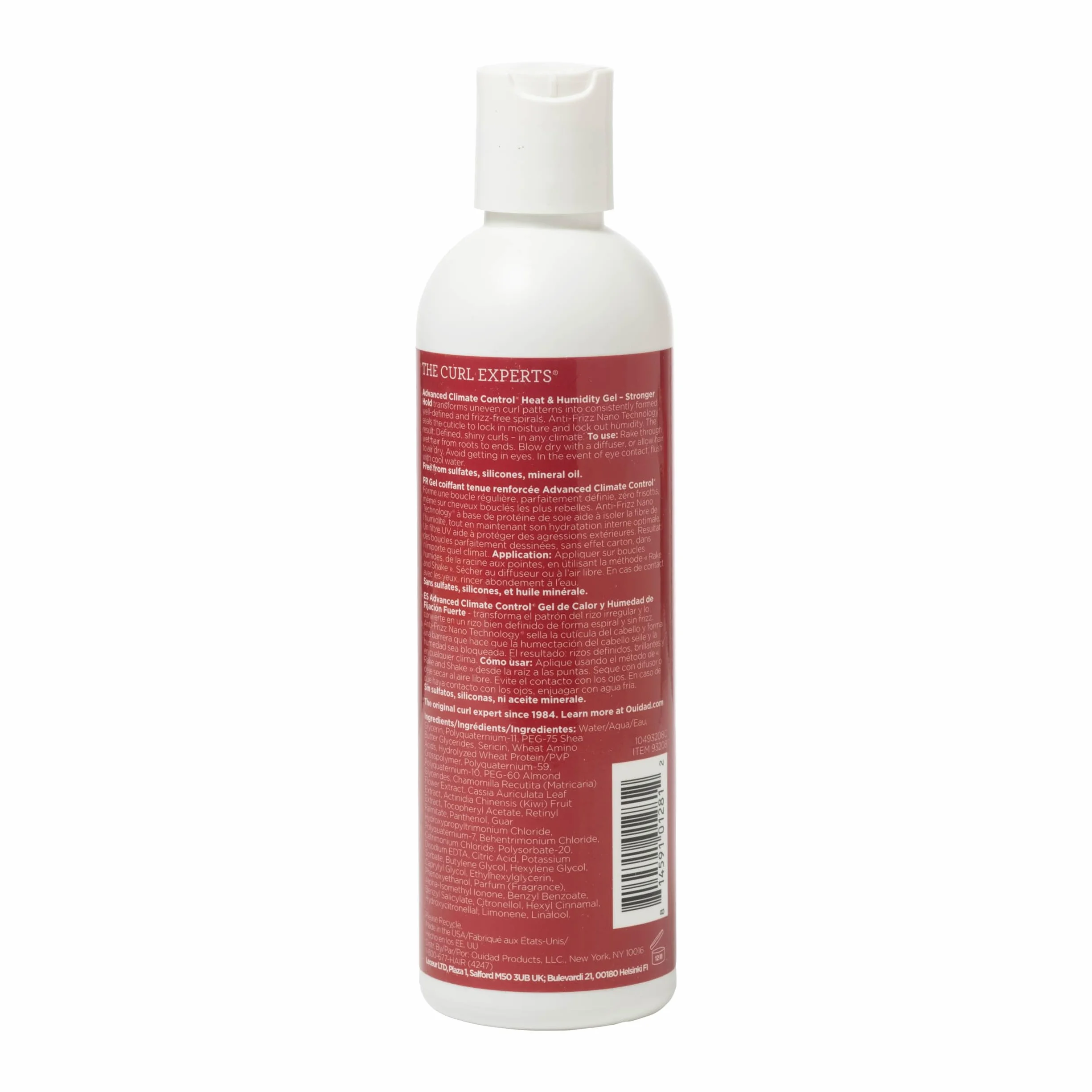Ouidad Advanced Climate Control Heat and Wilmidity Stronger Hold Gel Define and Protect Curls Anti-Frizz 250ml