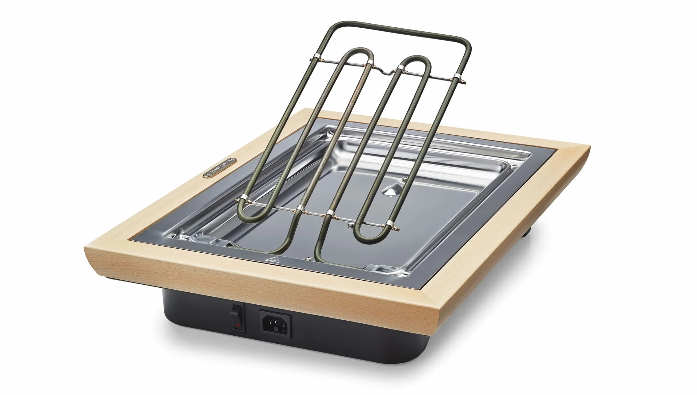 Grill Pierre® Deluxe rama z jasnego drewna ze skrobakiem