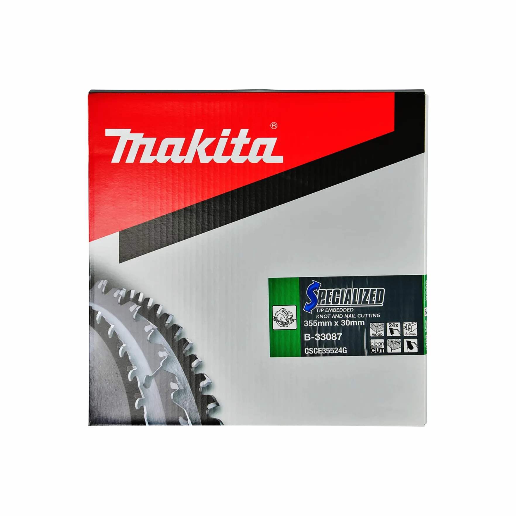 Makita B-33087 SPECIALIZED brzeszczot 355 x 30 x 24Z