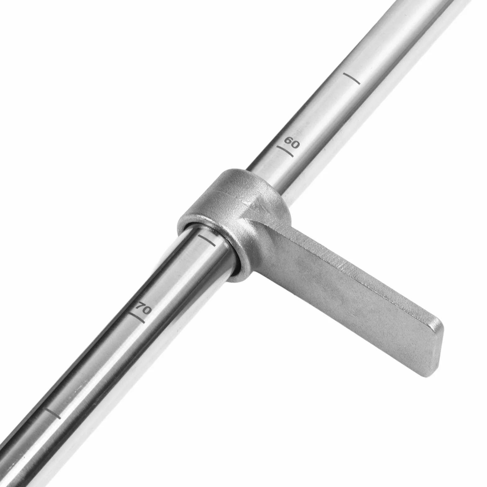 Wakects Sonda do badania gleby, sonda do próbkowania gleby ze stali nierdzewnej, 105 cm, zestaw do testowania gleby w stylu T, z pedałem i uchwytem, wlot 38 mm do pobierania próbek gleby, pielęgnacji