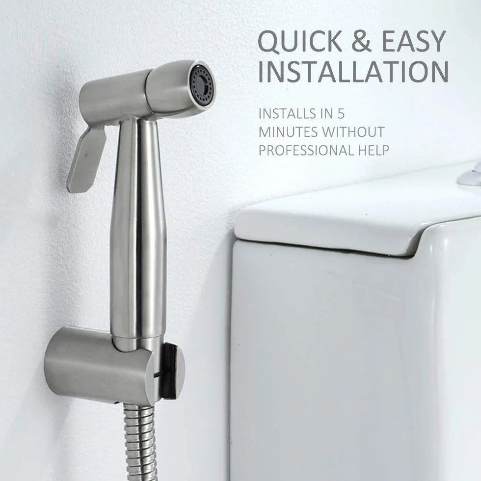 Ręczny bidet, toaleta z hakiem na zbiornik na wodę i 150 cm, elastyczny teleskopowy wąż prysznicowy z tworzywa ABS, do czyszczenia pieluch, wanny dla zwierząt domowych, szafki, patelni do kucania