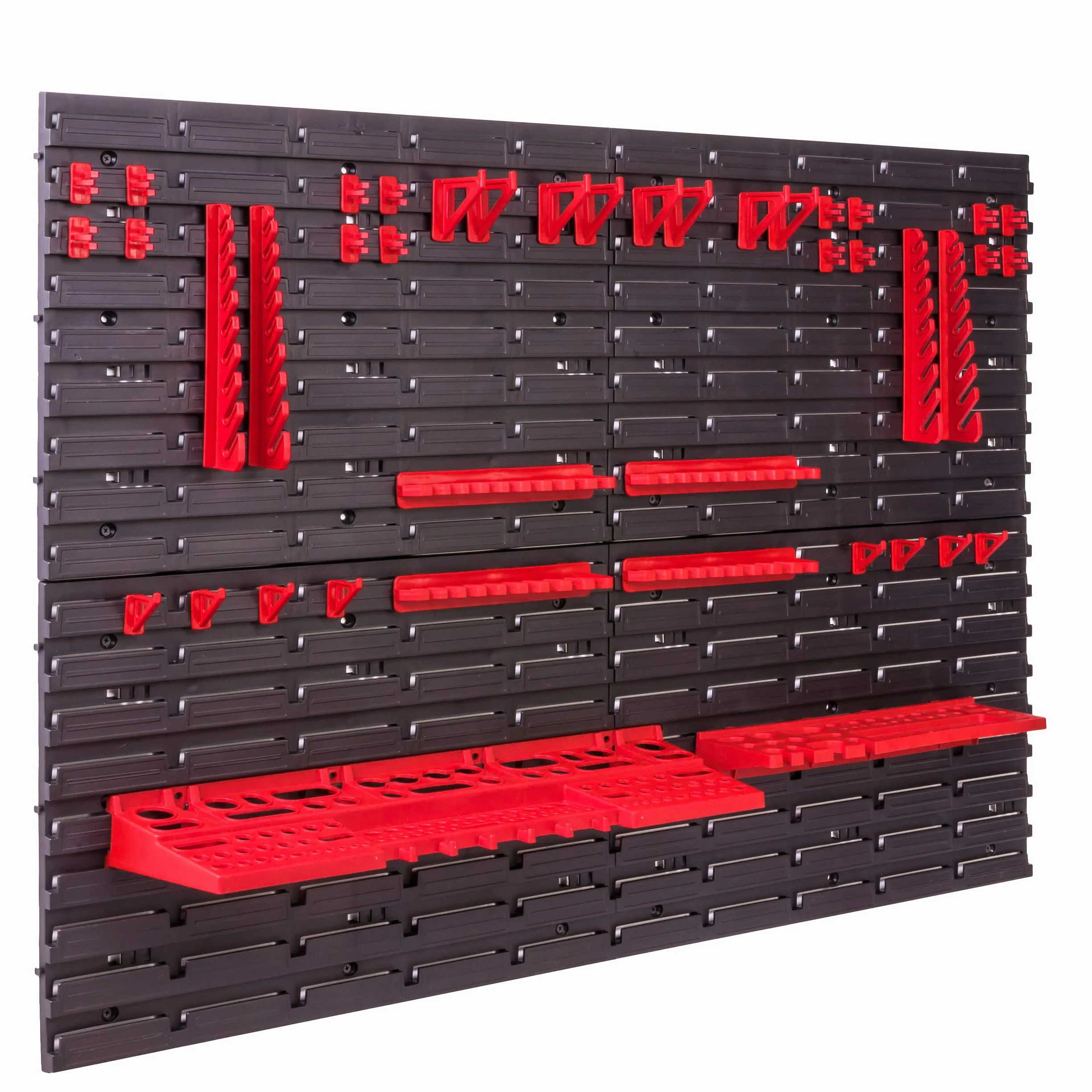 botle System przechowywania, regał ścienny 115 x 78 cm, uchwyty narzędziowe, regał do przechowywania, bardzo mocne płyty ścienne, możliwość rozbudowy, regał warsztatowy, magazynowy