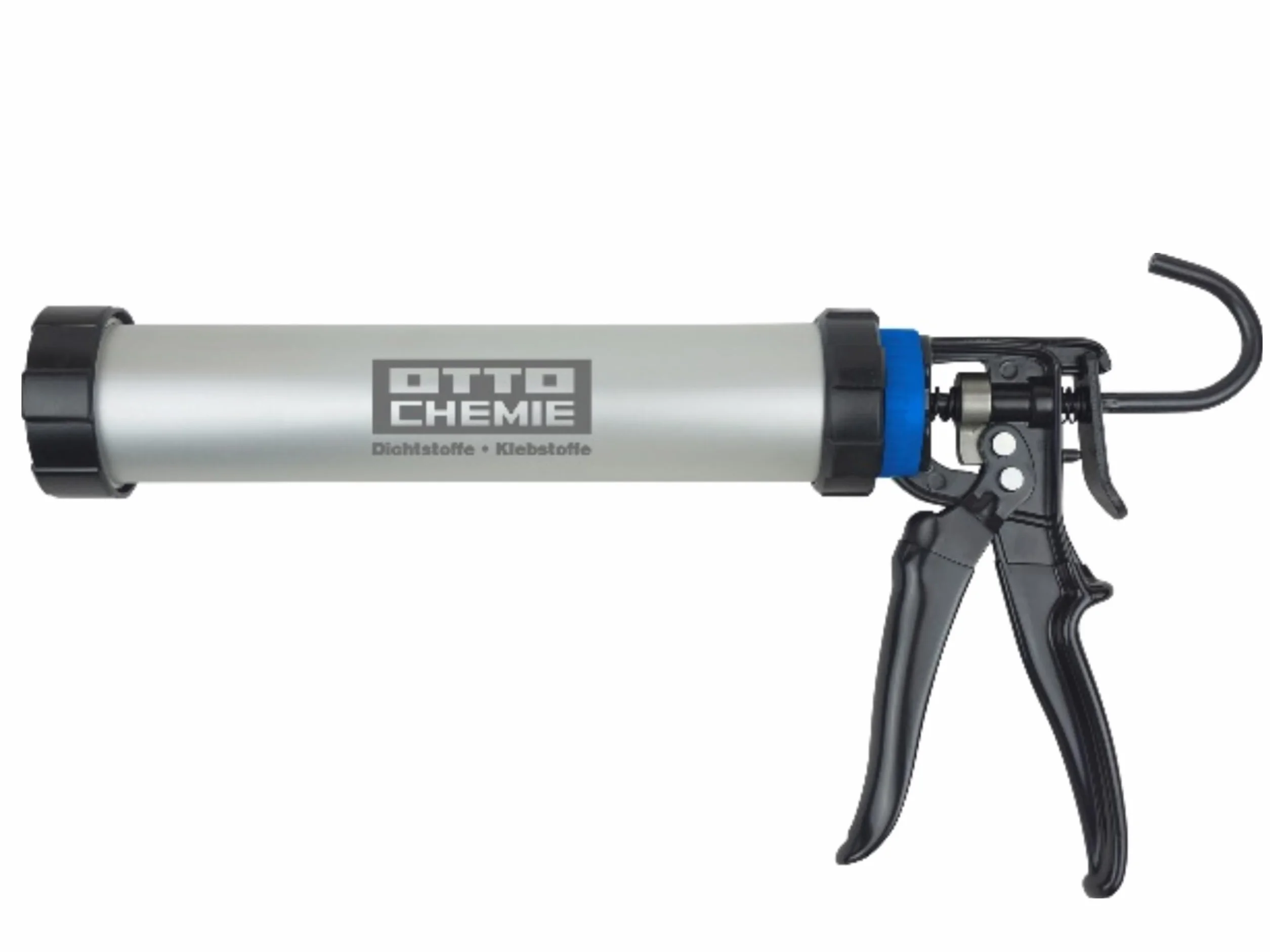 OTTO pistolet do wyciskania ręcznego H 400 | profesjonalny pistolet na kartusze do worków z folii aluminiowej 400 ml i kartuszy 310 ml | obrotowy cylinder aluminiowy | przełożenie 17:1