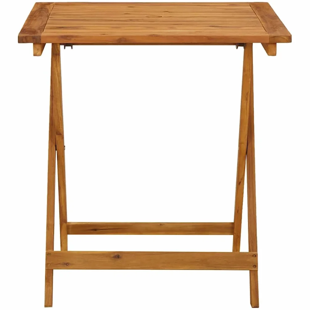 vidaXL Składany stół ogrodowy 70 x 70 x 75 cm lite drewno akacjowe