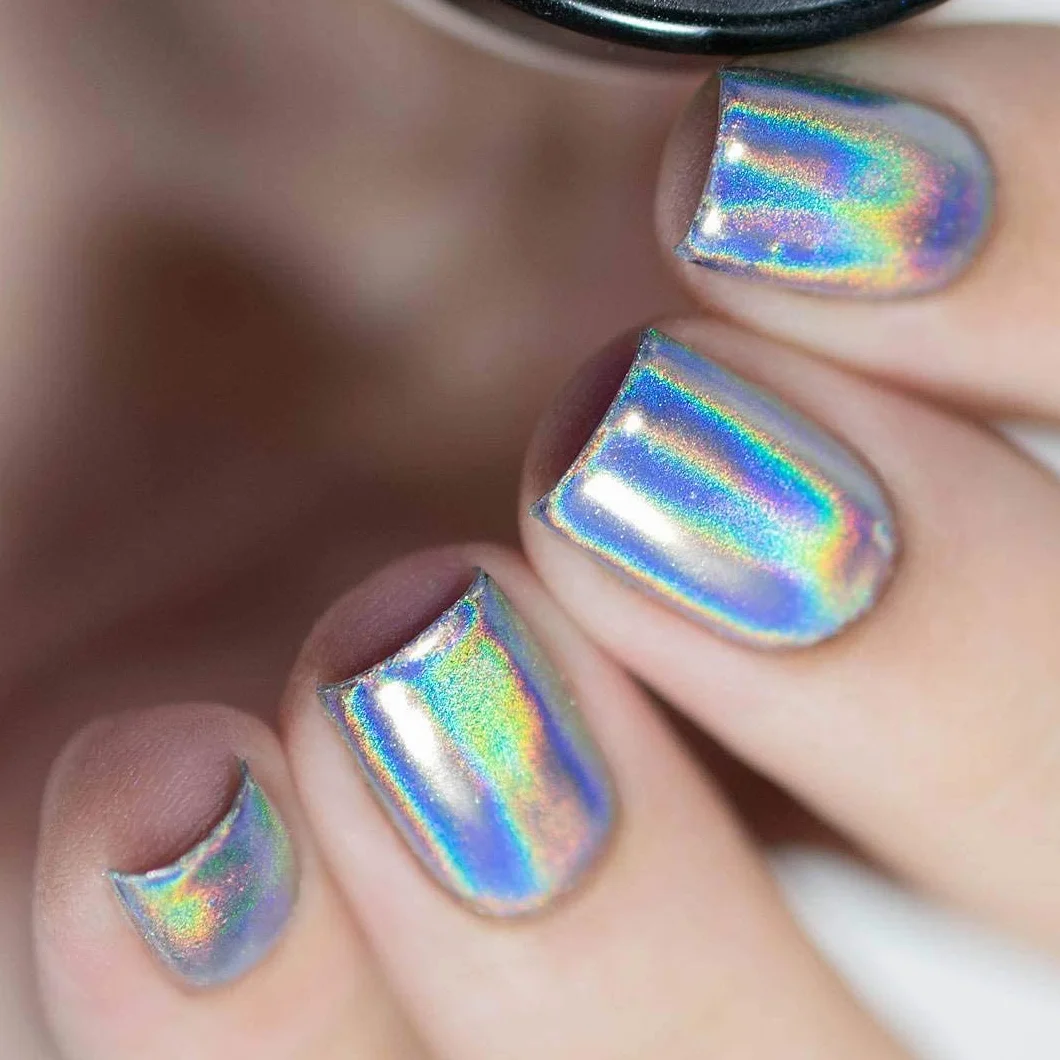 Whats Up Nails - Holographic Powder For Rainbow Unicorn Nails