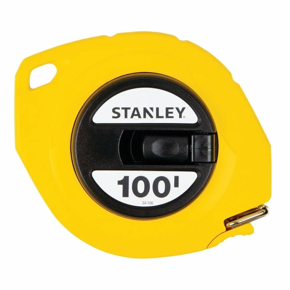 STANLEY Taśma miernicza, podziałka 3/8 cala, 100 stóp, żółta (34-106)