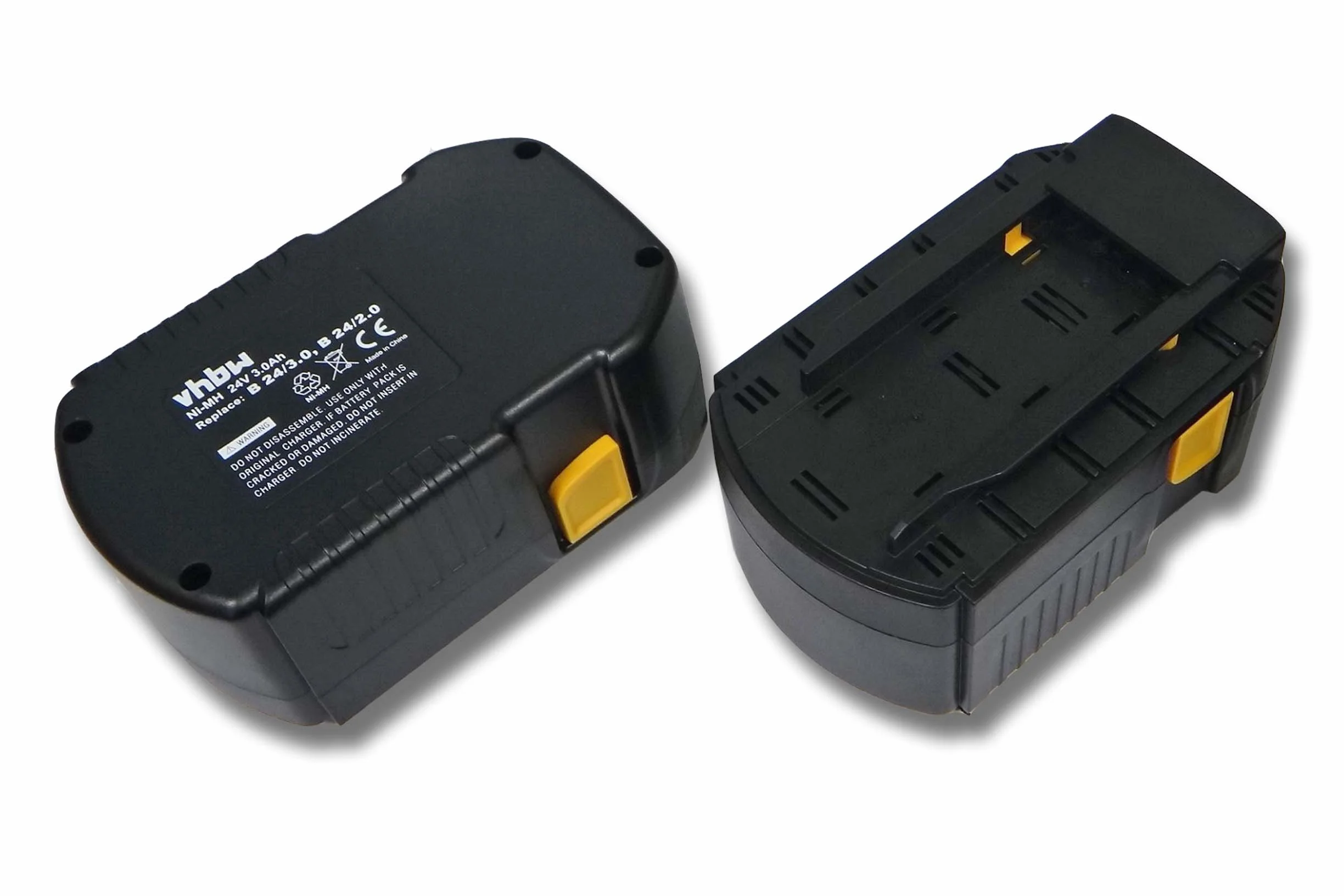 vhbw 2x NiMH akumulator 3000 mAh (24 V) pasuje do elektronarzędzi Powertools Tools Hilti SFL 24, TE 2-A, UH 240-A, WSC 55-A24, WSC 6.5, WSR 650-A