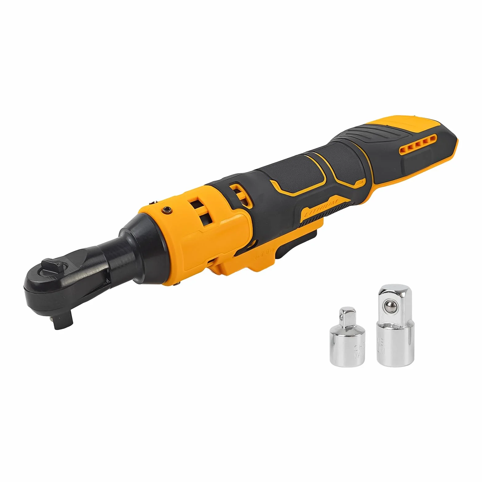Bezprzewodowy klucz grzechotkowy 3/20.3 cm, kompatybilny z Dewalt 20 V, elektryczną grzechotką z adapterem 1/10.2 cm i adapterem 1/5.1 cm, 280 obr./min 80 Nm, grzechotka udarowa do konserwacji roweru