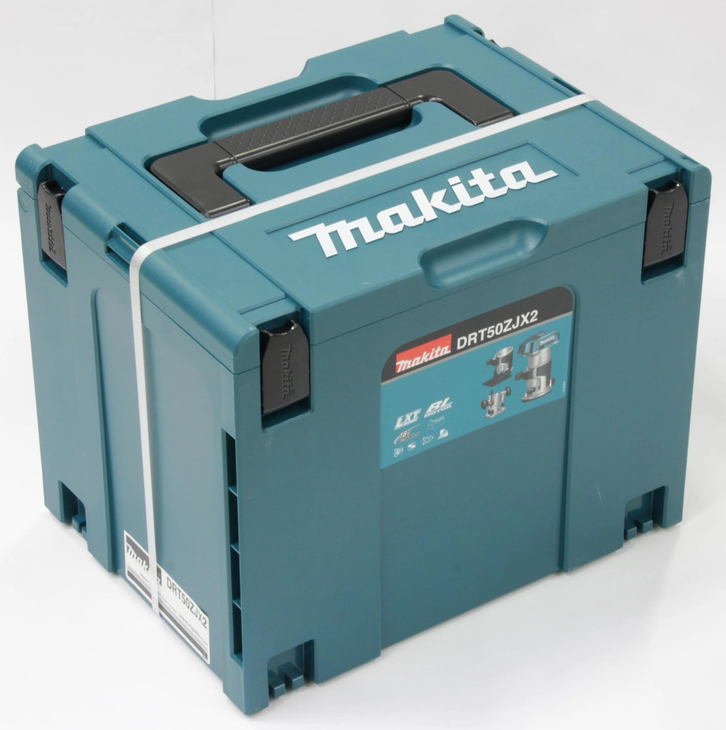 Makita DRT50ZJX2 Frezarka Wielofunkcyjna, 800 W, 18 V, Niebieski, 13.4 x 8.9 x 22.6 cm
