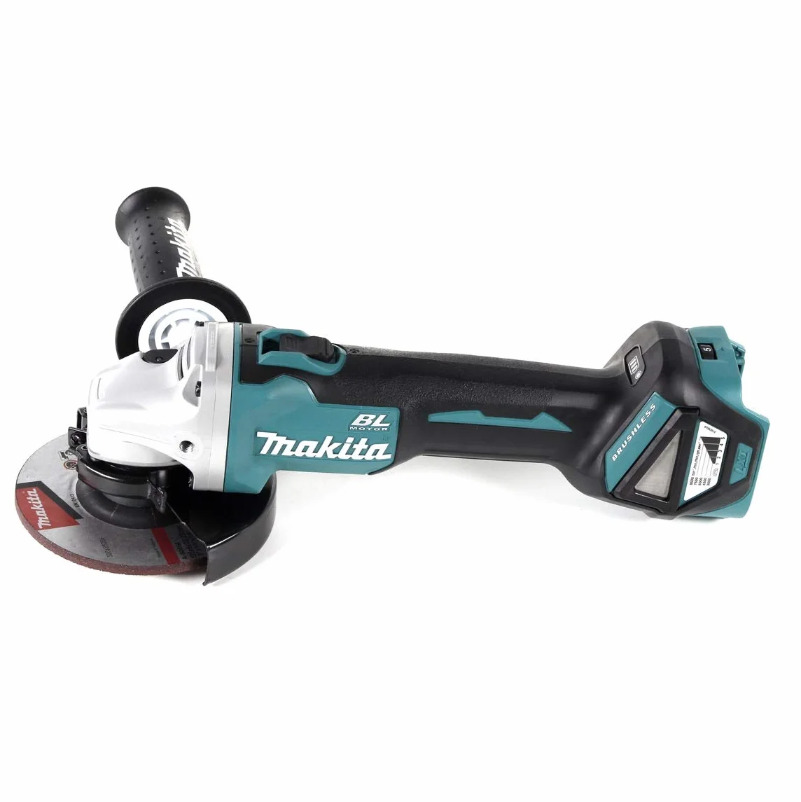 Makita DGA 511 RF1J akumulatorowa szlifierka kątowa 18 V 125 mm bezszczotkowa + 1 x akumulator 3,0 Ah + ładowarka + Makpac