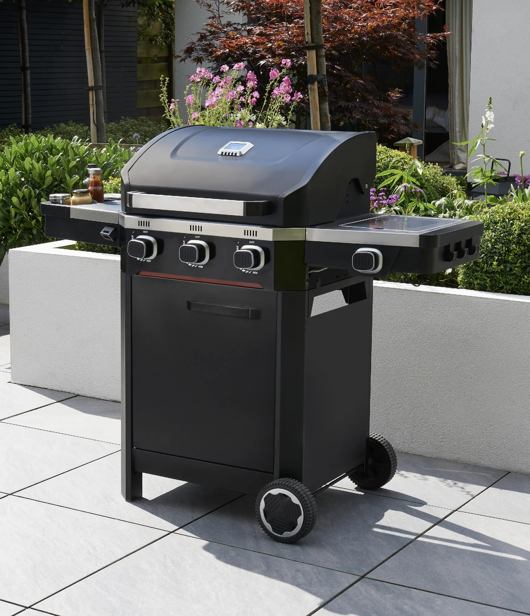 Mercury 3-palnikowy grill gazowy ze stali nierdzewnej
