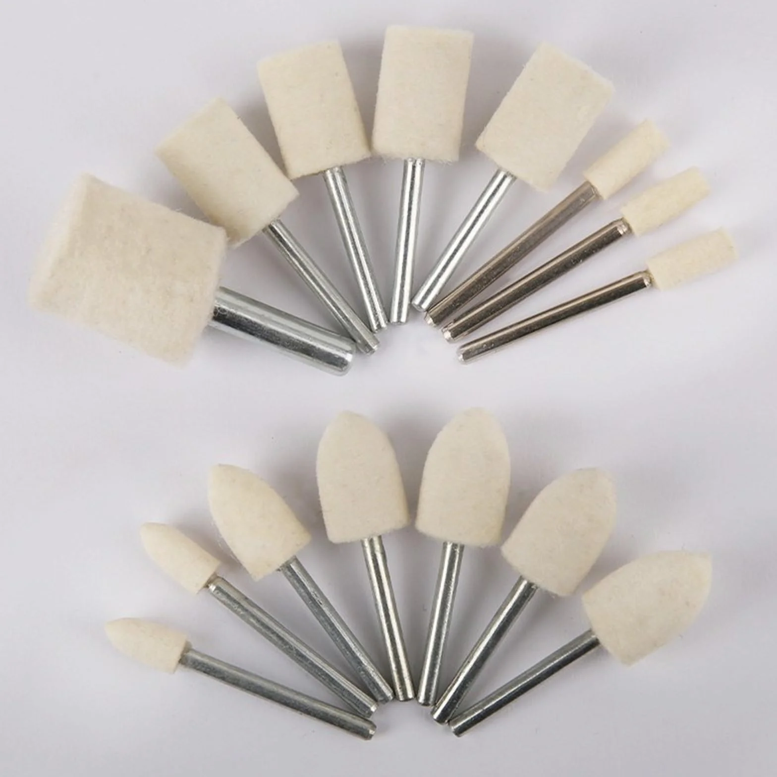 Narzędzia Do Tarcz Polerskich, Tarcze Listkowe 10 Szt. Wełniane Filcowe Tarcze Polerskie Do Polerowania Głowica Szlifierska Filcowa Tarcza Polerska/4Mm/Bullet-Type
