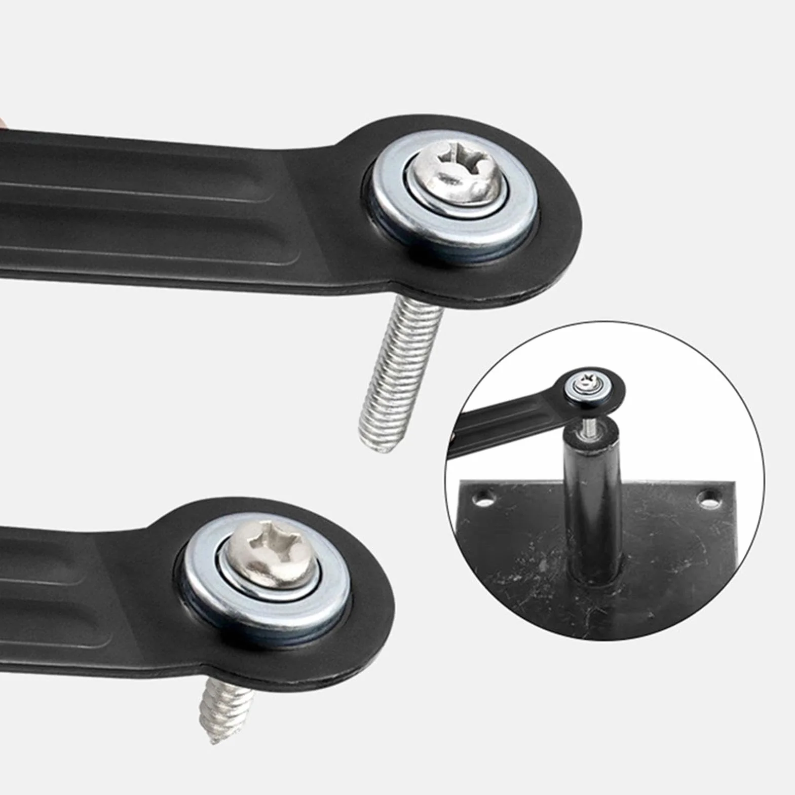 Patio Glider Replacement Bearing Bracket Hardware Arm for Garden Bench Rocking Chairs 6.34x1.46x0.2 inches