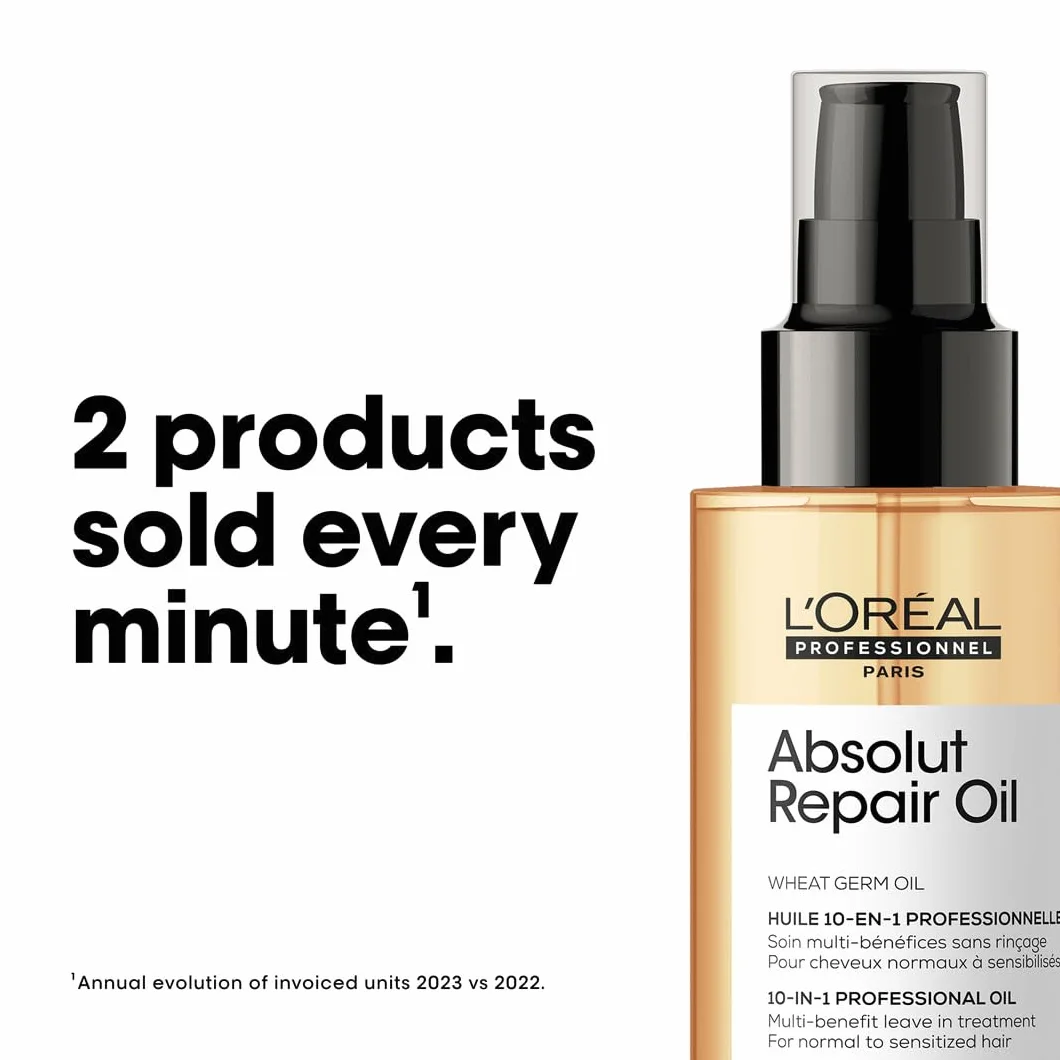 L'Oreal Serie Expert Absolut Repair 10-in-1 Leave In Oil 90ml