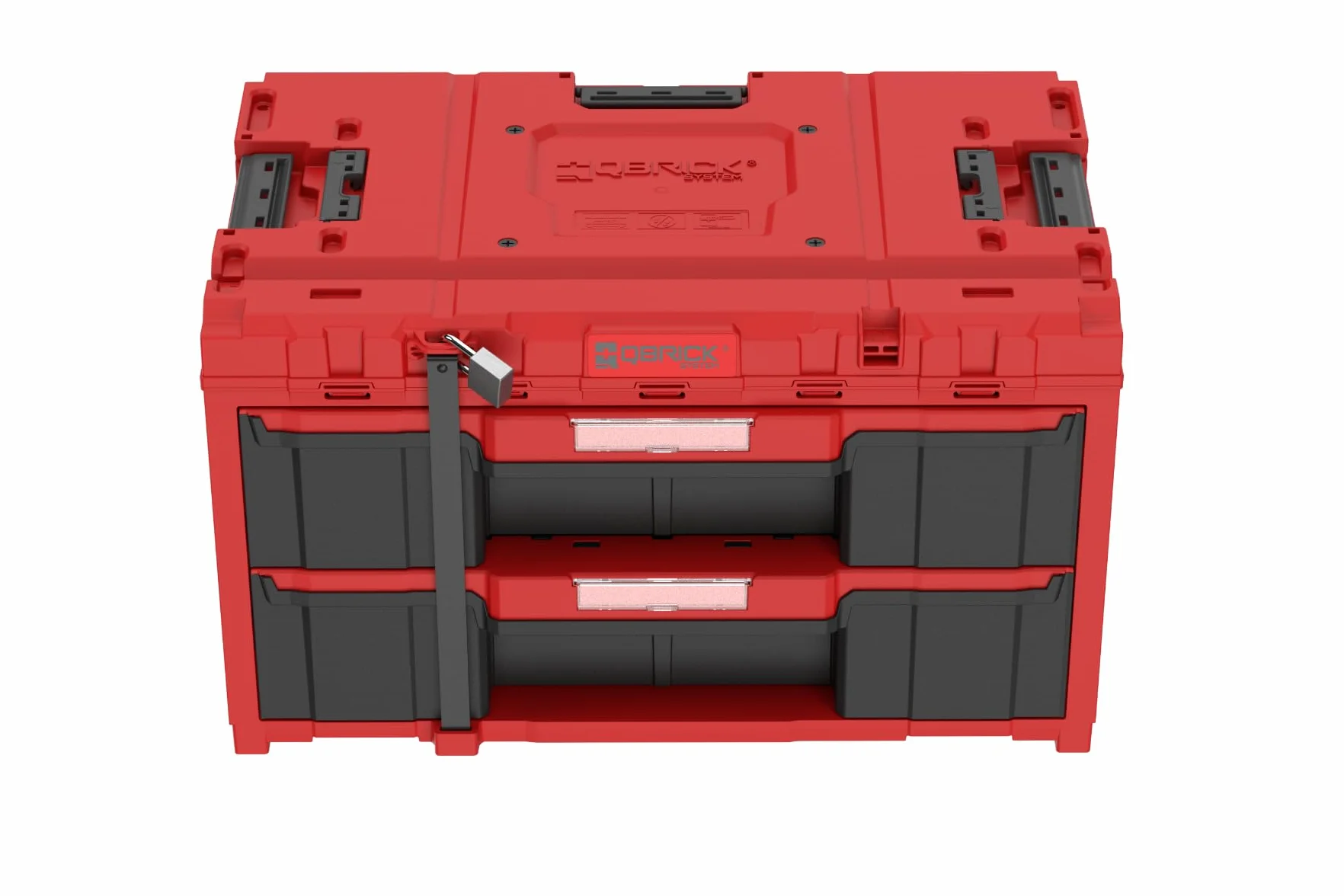 QBRICK SYSTEM One Drawer 2 Skrzynka narzędziowa 2.0 Czerwony Ultra HD 587 x 380 x 340 mm