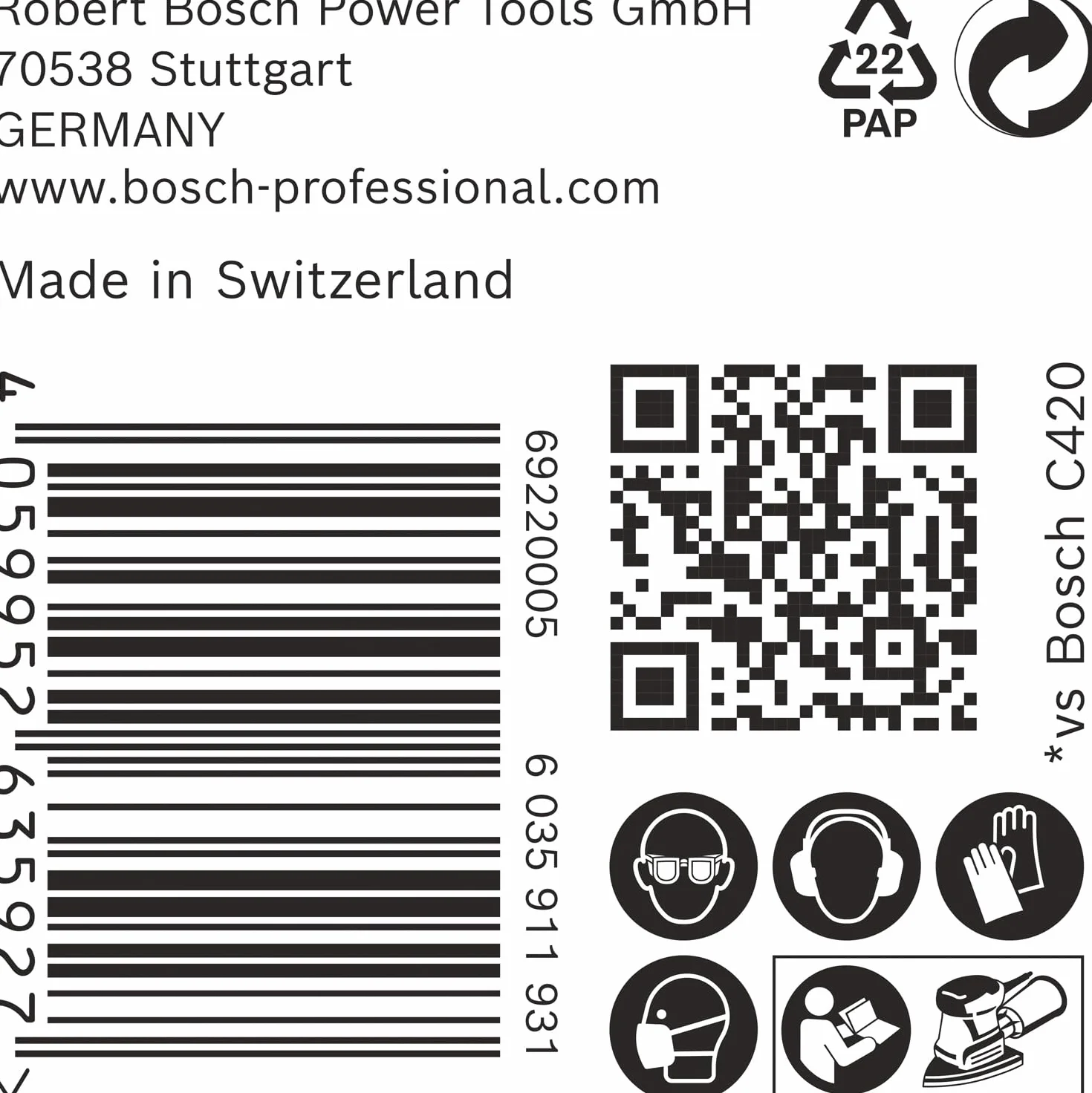 Bosch 50x Papiery ścierne EXPERT C470 z 7 otworami (do Farba na drewnie, Twarde drewno, Ø 100x150 mm, Ziarnistość 80, Professional Akcesoria Szlifierka wielofunkcyjna)