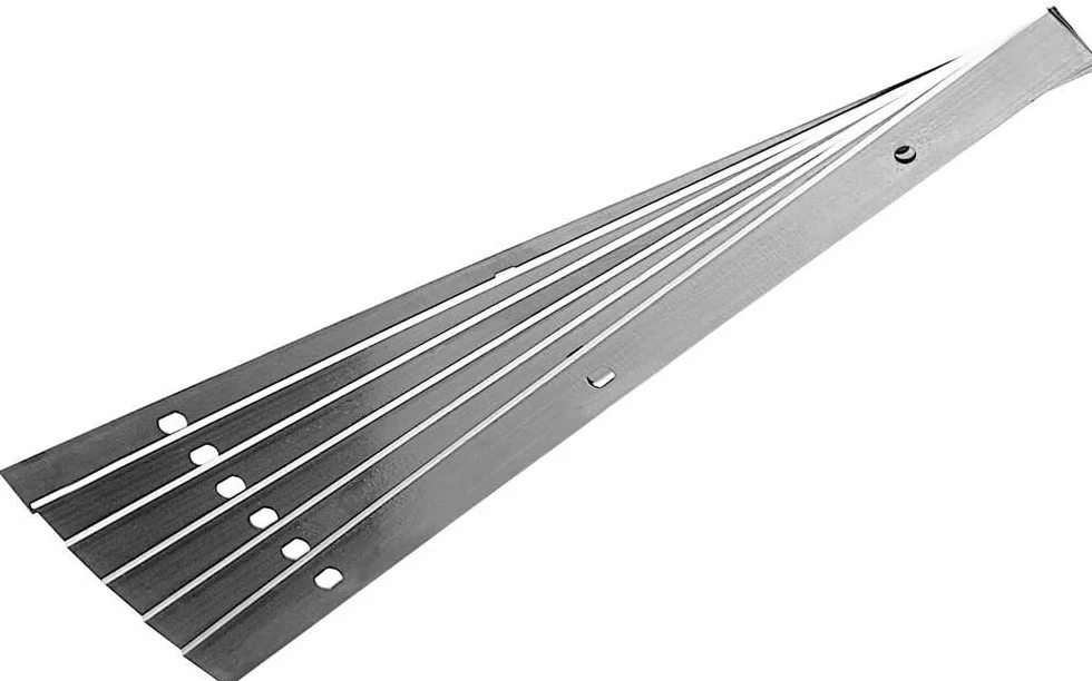 12 sztuk noży do strugania (320 x 18,6 x 1 mm (3 otwory 100 mm rozstaw otworów)