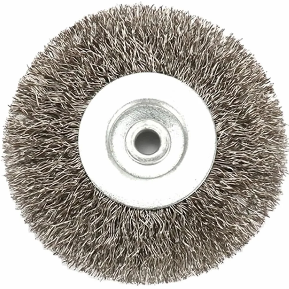 Koło polerskie ze szczotką drucianą ze stali nierdzewnej do szlifierki stołowej w wielu rozmiarach(200*32mm)