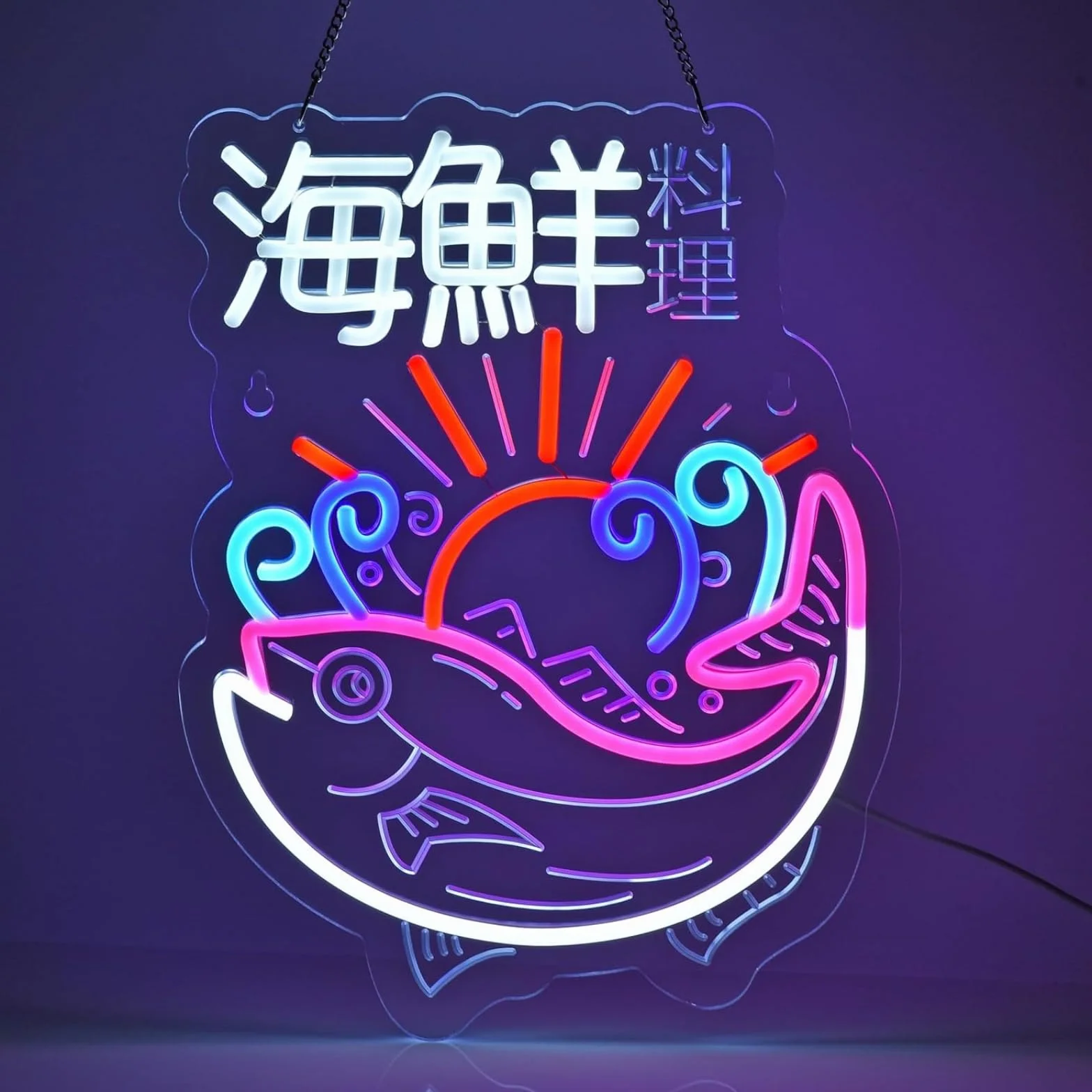 Kolorowe neonowe znaki LED z japońskimi daniami Ramen, Sushi, Dumpling, lampka dekoracyjna, świetlne znaki do sklepu z deserami, restauracji, baru, kuchni, domu, dekoracja ścienna