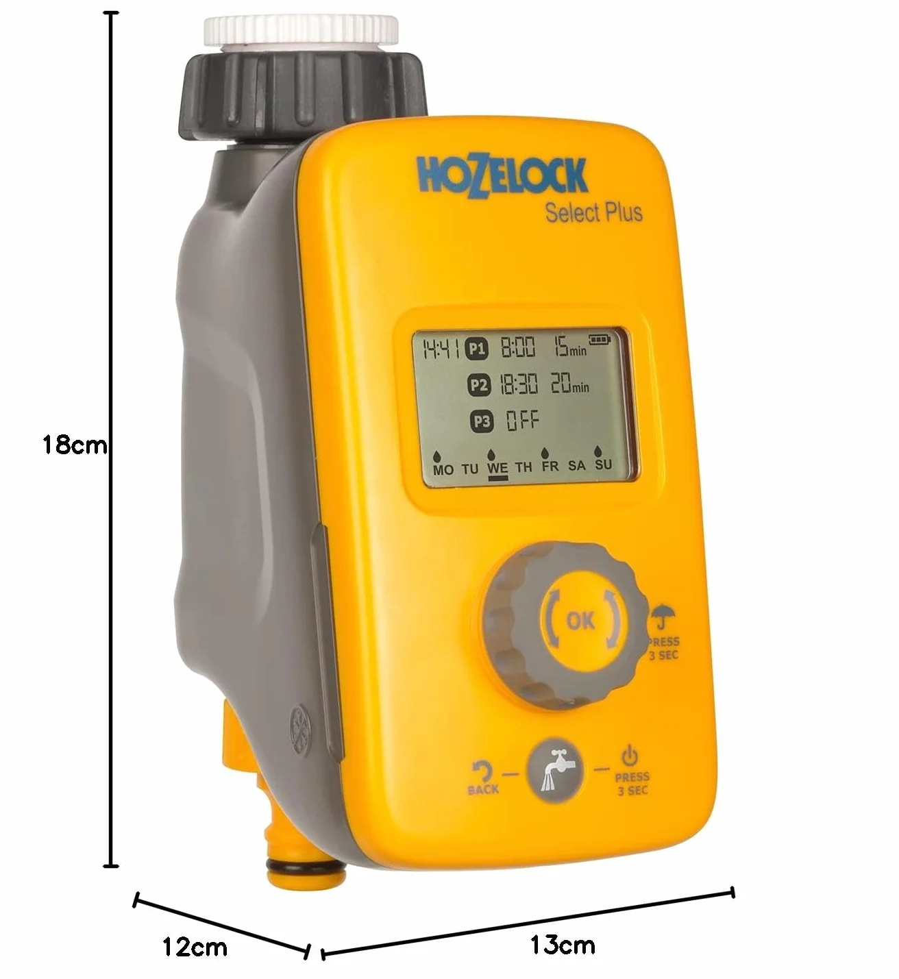 Hozelock Select Plus elektroniczny sterownik nawadniania żółty