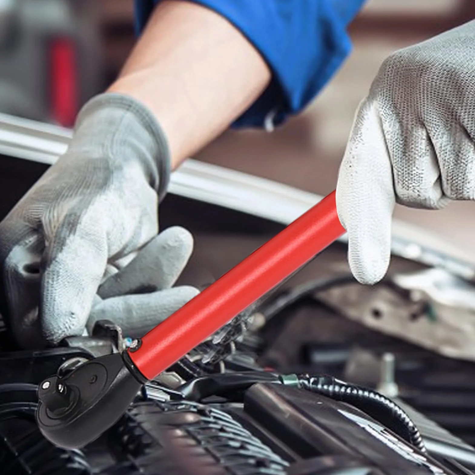 Generisch Cyfrowy klucz dynamometryczny, elektroniczny klucz | dynamometryczny, regulowany z 72 zębami, mnożnik obrotowego, klucz dynamometryczny Click do naprawy samochodu, zmiany świec