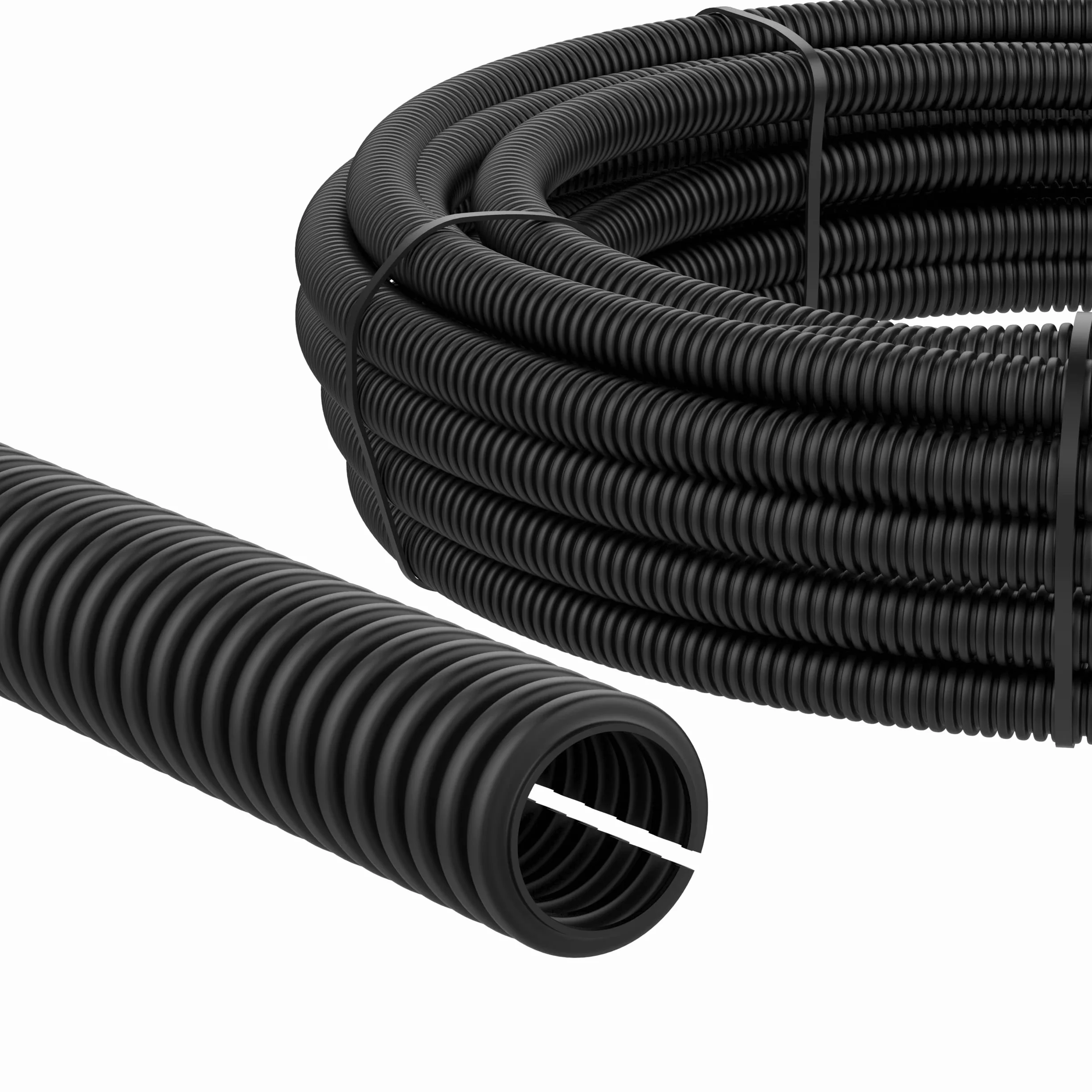 AUPROTEC peszel 2, 5, 10, 25 lub 50 m, z ochroną kabla przed kunami, rura karbowana, Ø 22 mm innen, 2m Meter