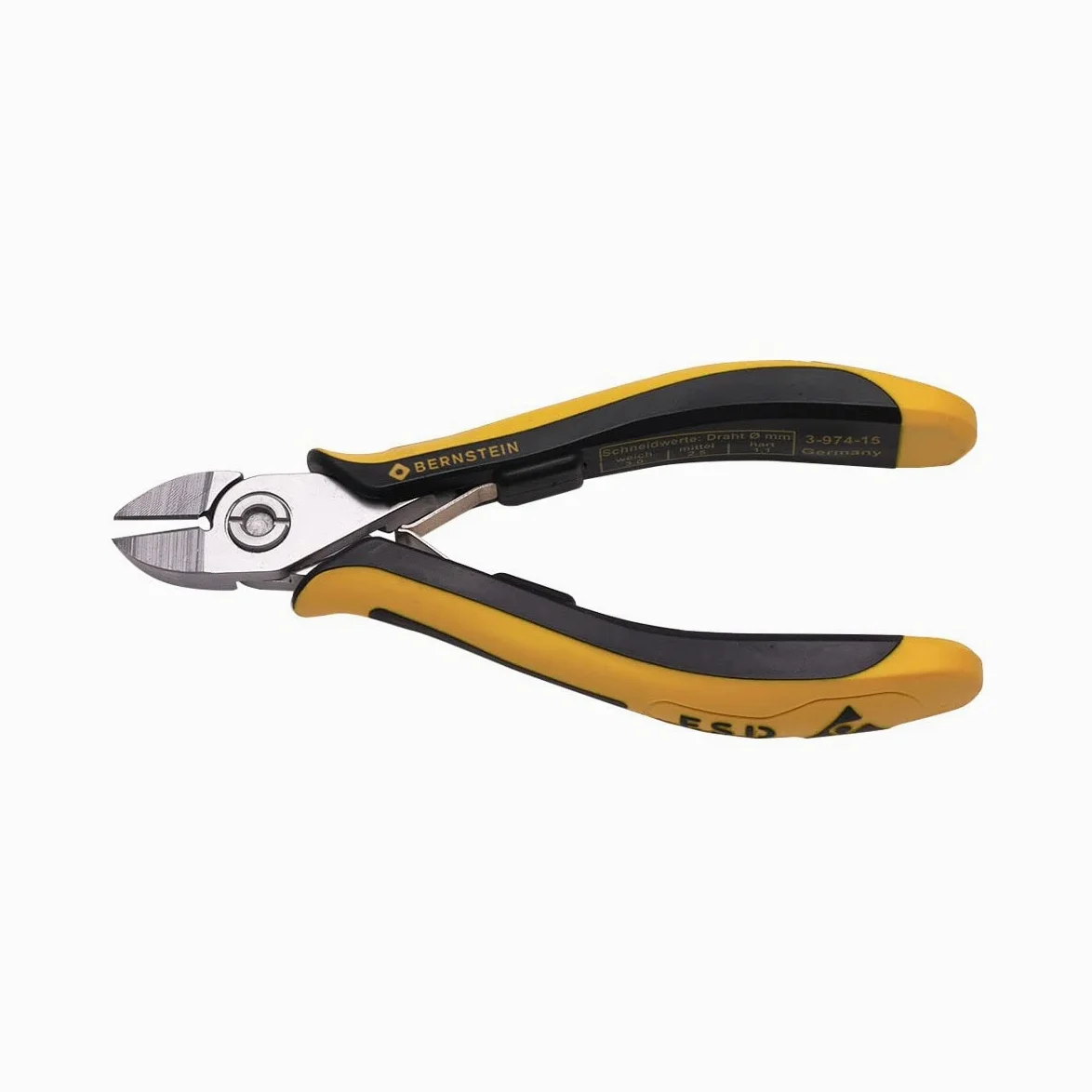 Narzędzia bursztynowe 3-974-15 obcinaczki boczne TECHNICline 130 mm z zaokrągloną główką obcęgową, odciągające