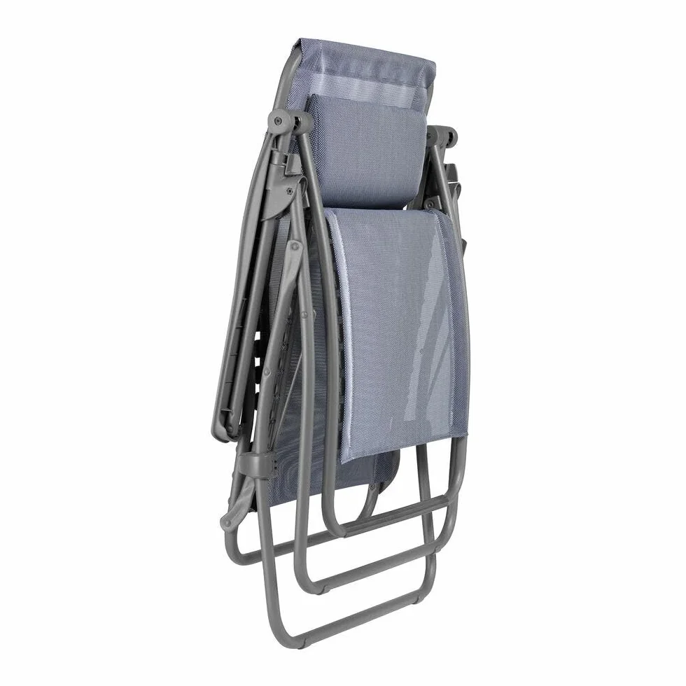 Lafuma MOBILIER Relaksyjny RSXA Clip, Batyline Ocean, stal tytanowa