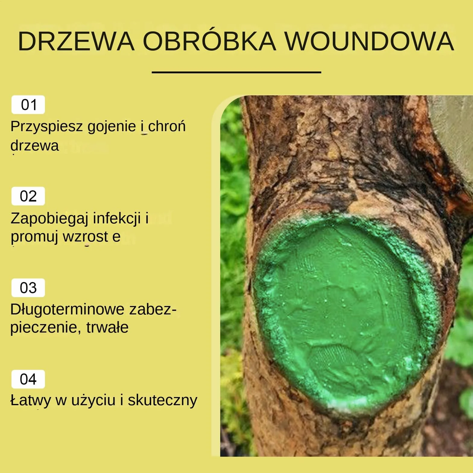 Maść Ogrodnicza Na Rany Drzew 100g Wosk Ochronny Do Pielęgnacji Pni