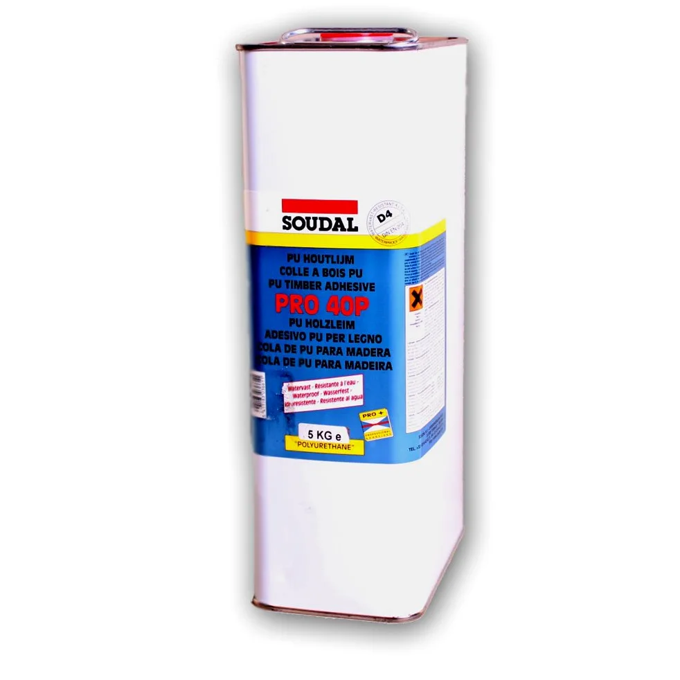 Soudal Klej do drewna Pro 40P na bazie PU o zwiększonej wodoodporności 5 kg