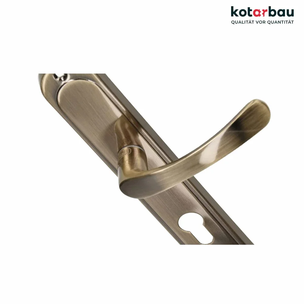 KOTARBAU Klamka 90 mm PZ klamka do drzwi Patin okucie drzwiowe Klamka do drzwi Zestaw klamek Długi szyld Zestaw klamek do drzwi wewnętrznych Drzwi Zewnętrzne Uchwyt Okucie bramy