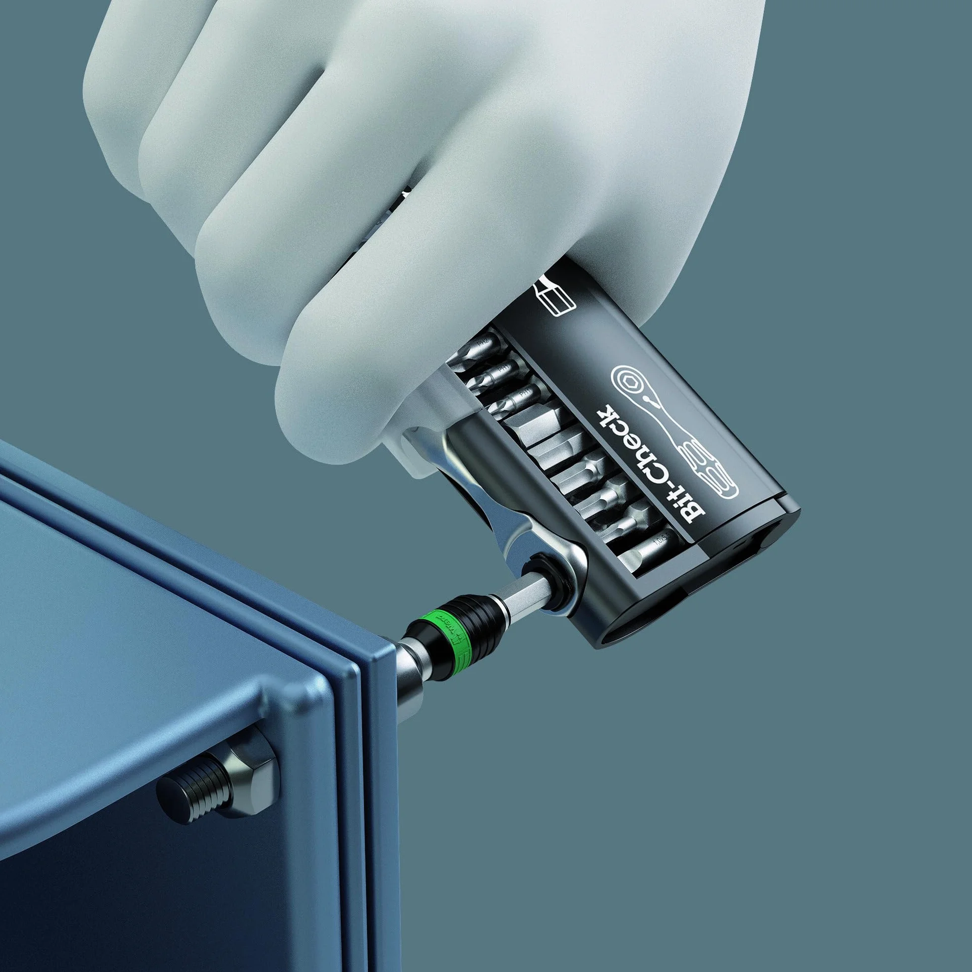 Wera Tool-Check PLUS Zestaw złożony z grotów, kluczy nasadowych i rękojeści, z grzechotką 1/4", 39-częściowy