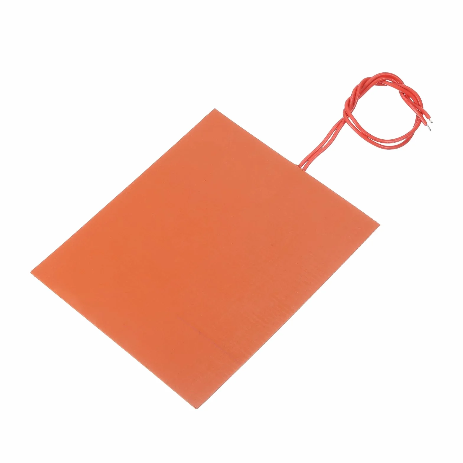 sourcing map Silikonowa mata grzewcza, 12 V, 12 W, folia grzewcza, elastyczna płyta grzewcza 120 mm x 104 mm, mata grzewcza do stałej temperatury