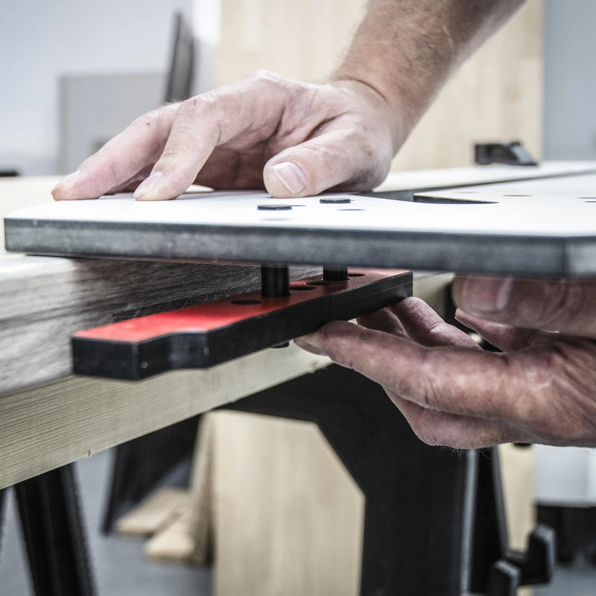 Trend Professional Szablon do Blatów Kuchennych z Wielu Materiałów do Połączeń na Zakładkę, Do Blatów do 950mm, Technologia Wyrównania Krawędzi Przedniej, KWJ950/PRO