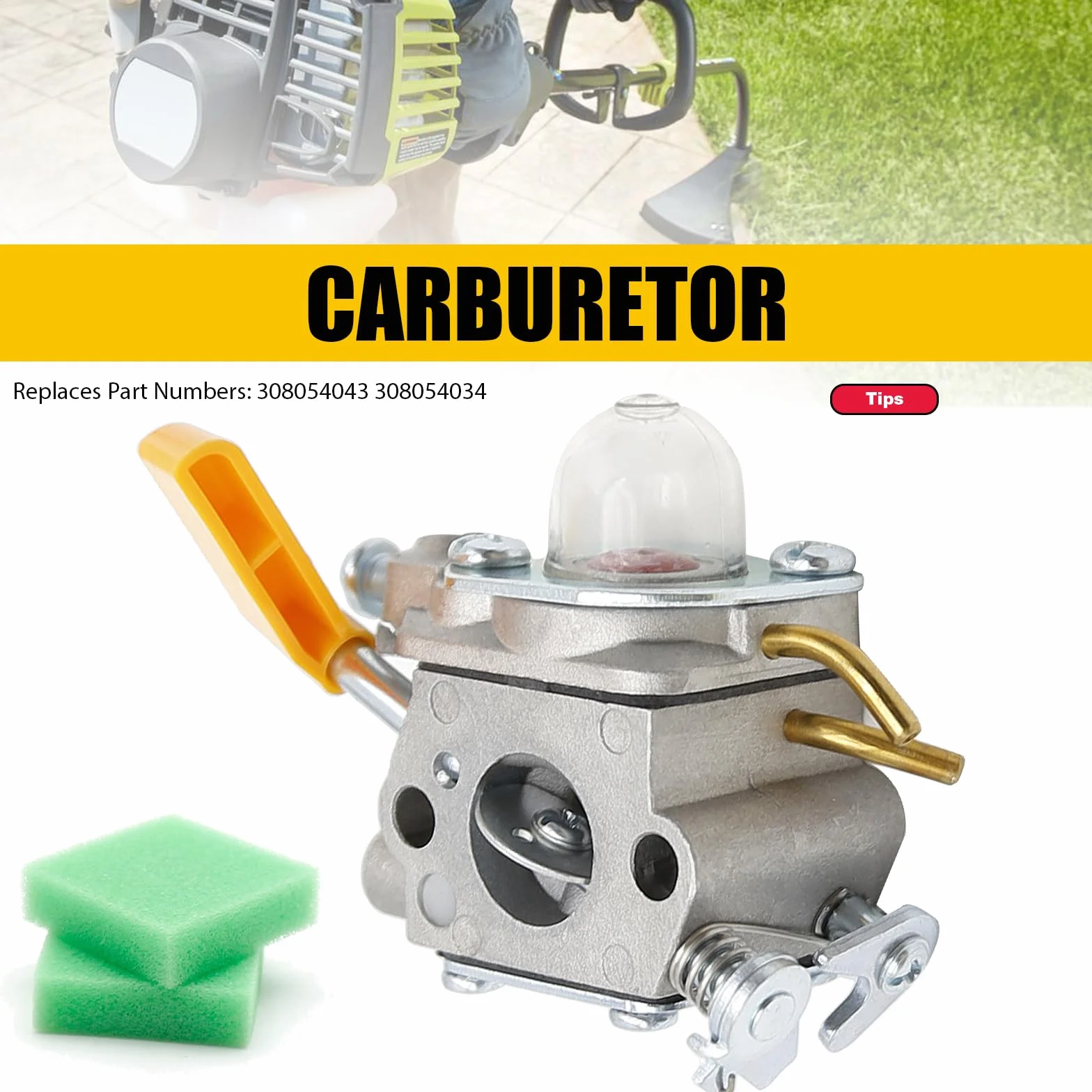 Gaźnik zamiennik do Ryobi Homelite SS26 SS30 CS30 CS26 25cc 26cc 30cc trymer dmuchawa chwastownik