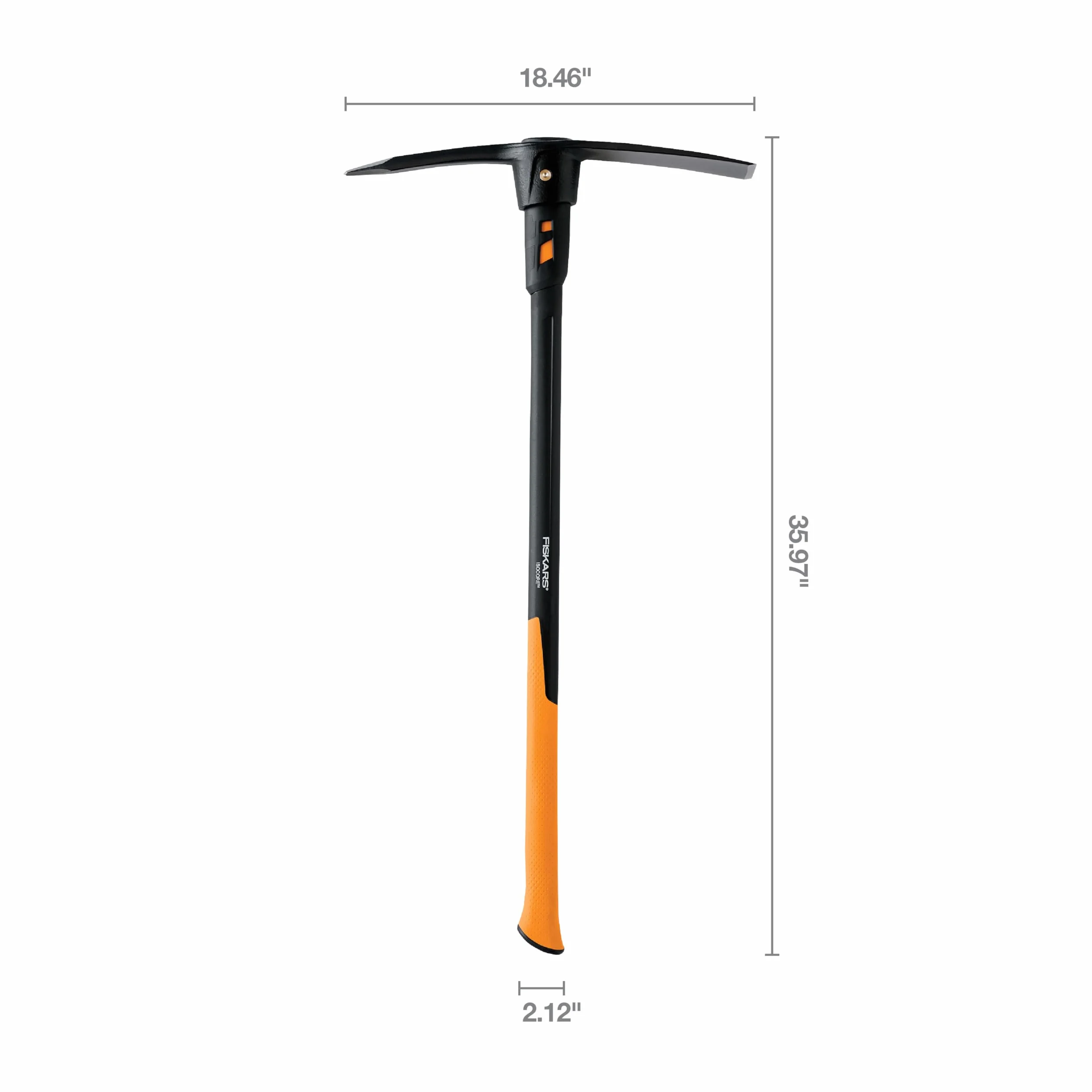 Fiskars Pro IsoCore dwustronny kilof i motyka z redukcją wstrząsów, 91 cm