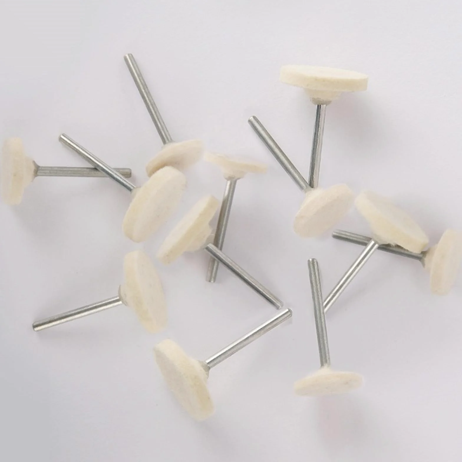 Narzędzia Do Tarcz Polerskich, Tarcze Listkowe 10 Szt. Wełniane Filcowe Tarcze Polerskie Do Polerowania Głowica Szlifierska Filcowa Tarcza Polerska/4Mm/Bullet-Type
