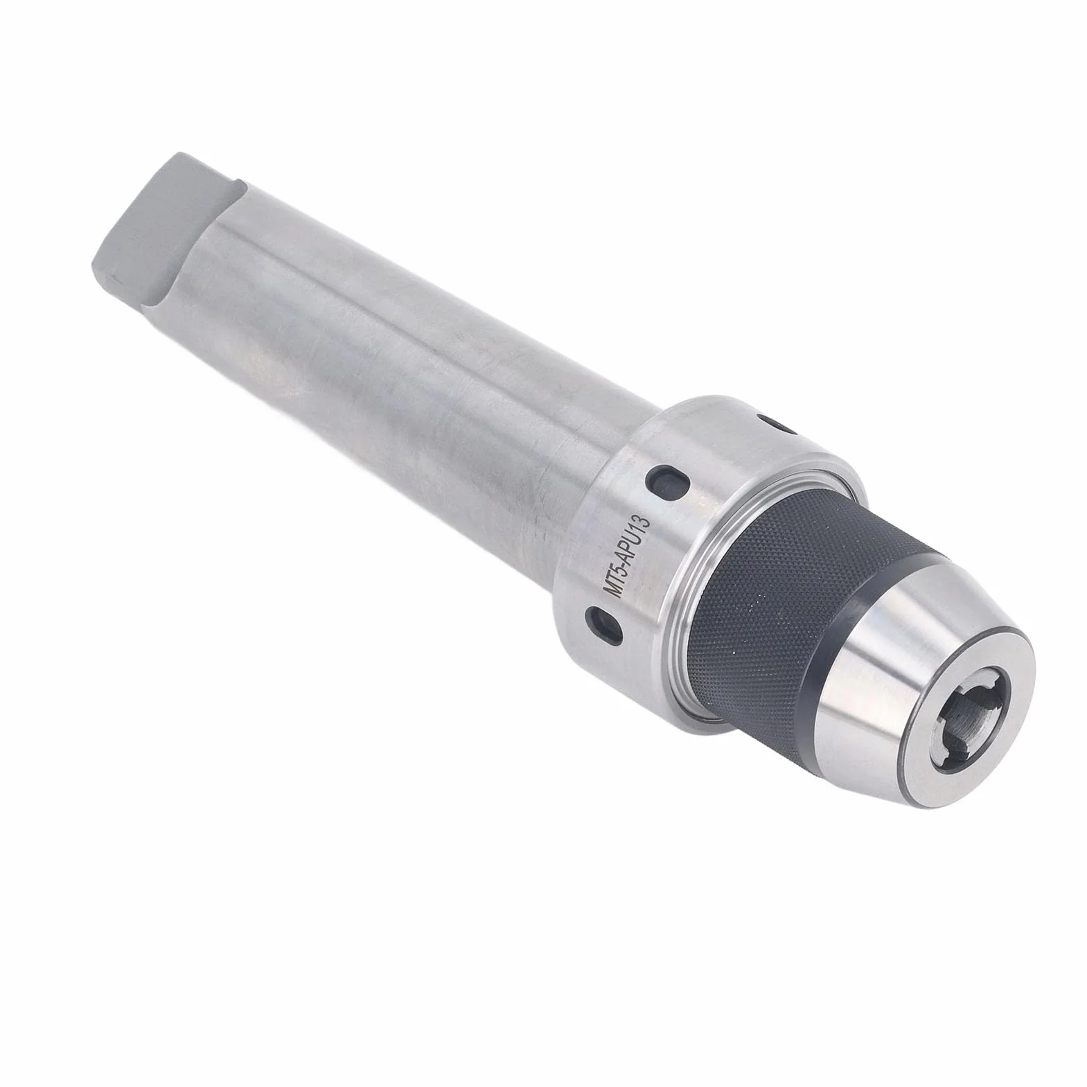 Bezkluczowy uchwyt wiertarski MT5 Mocowanie stożkowe Morse'a 3 szczęki 1/32in-1/2in 1mm-13mm Regulowane samozaciskowe Konstrukcja przemysłowa Frezowanie Wiercenie