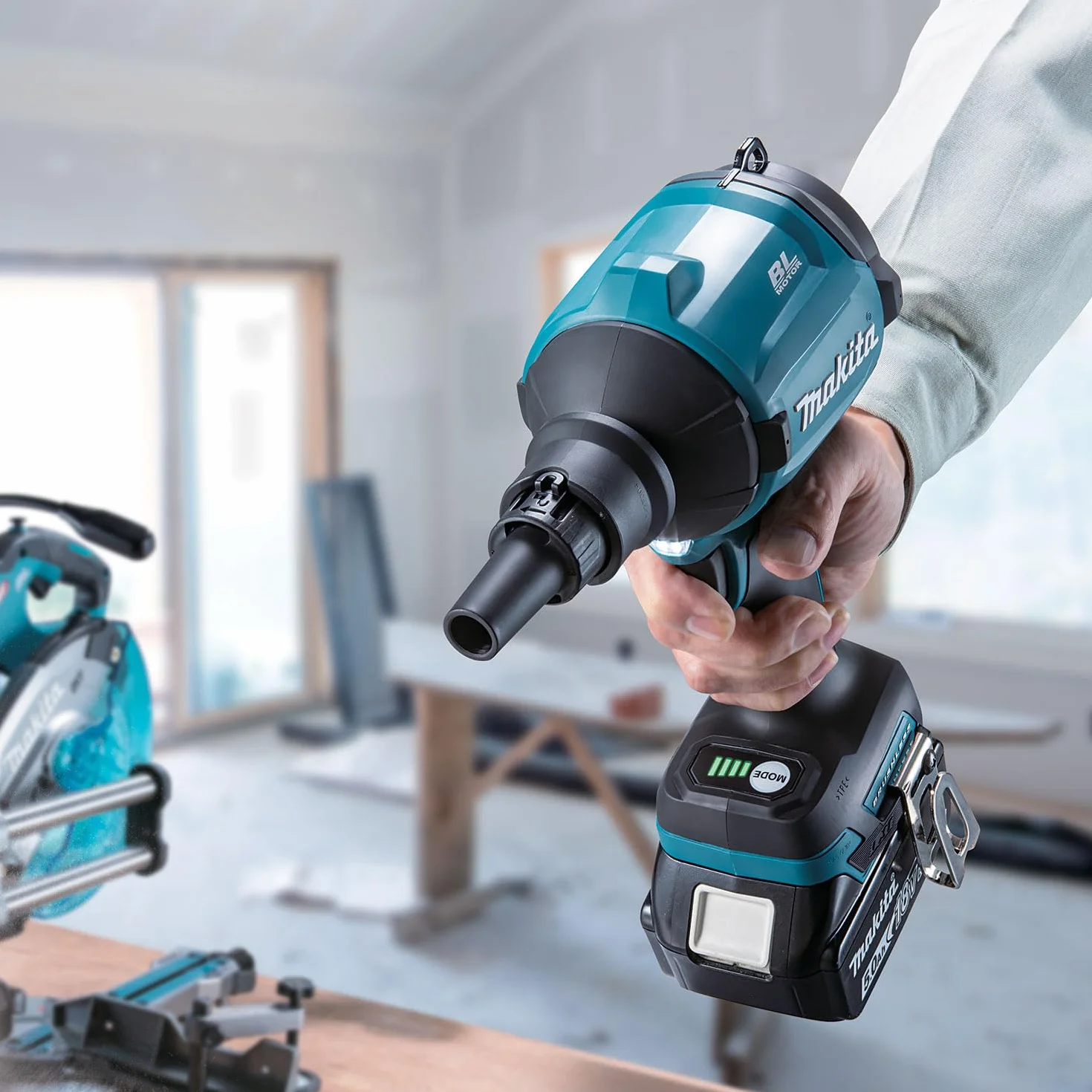 Makita Das180Z Bezszczotkowa Dmuchawa 18 V Czarny/Niebieski