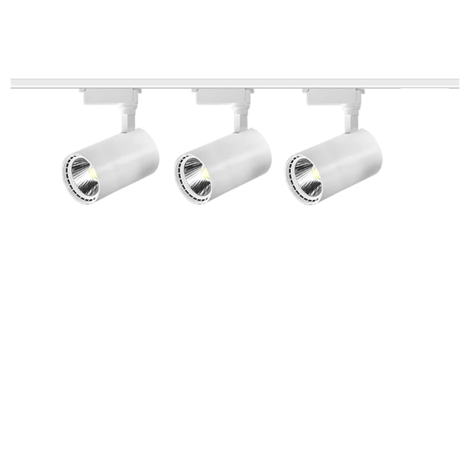 Zestaw Oświetlenia Szynowego LED COB Spot Led System Do Wystroju Domu Kuchnia Sypialnia Światła Lampa Szynowa Reflektory Elastyczny Montaż(3pcs White Body set,30W)