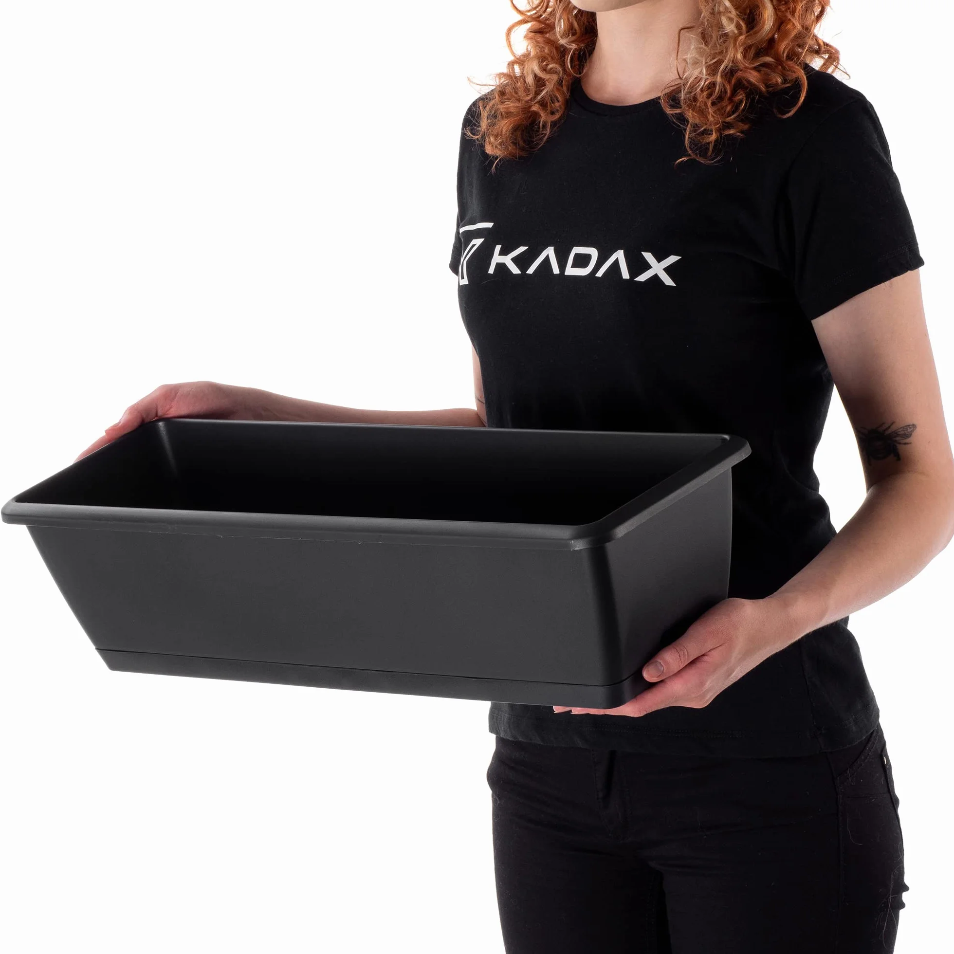KADAX Skrzynka balkonowa 60 cm antracyt z podstawką odporna na warunki pogodowe