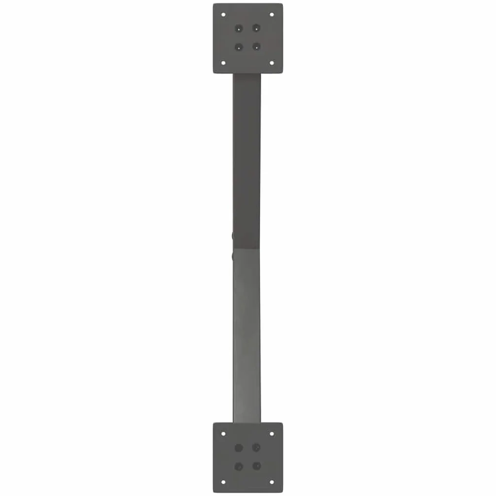 Nogi stolika kawowego X 2 sztuki antracyt 70 x 30-31 cm stal | Wstępnie wywiercony wspornik, w zestawie śruby, regulowane nóżki, nowoczesny geometryczny design