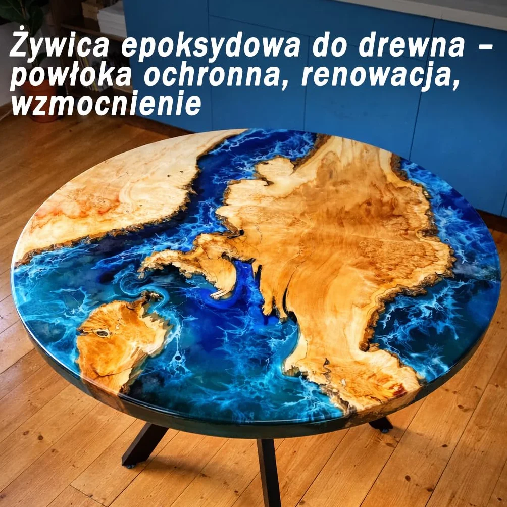 Resin Pro EPOXYWOOD 15 KG Żywica epoksydowa do drewna - Żywica do powłok ochronnych, renowacji, zbrojenia drewna, włókna szklanego i metalu
