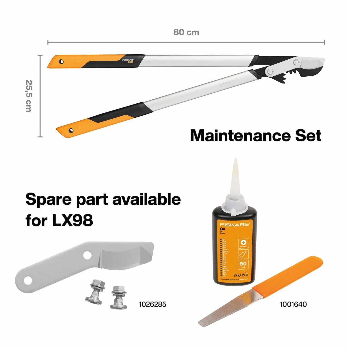 Fiskars Powergear X Sekator Ogrodniczy, Wielokolorowy, LX 98