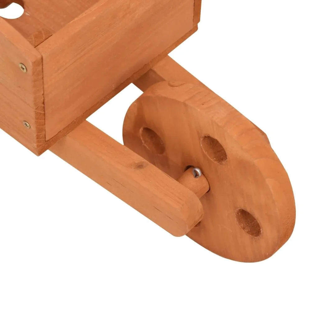 vidaXL Donice w kształcie taczek 2 szt. 47x15x19 cm Drewno jodłowe Donica Ogrodowa