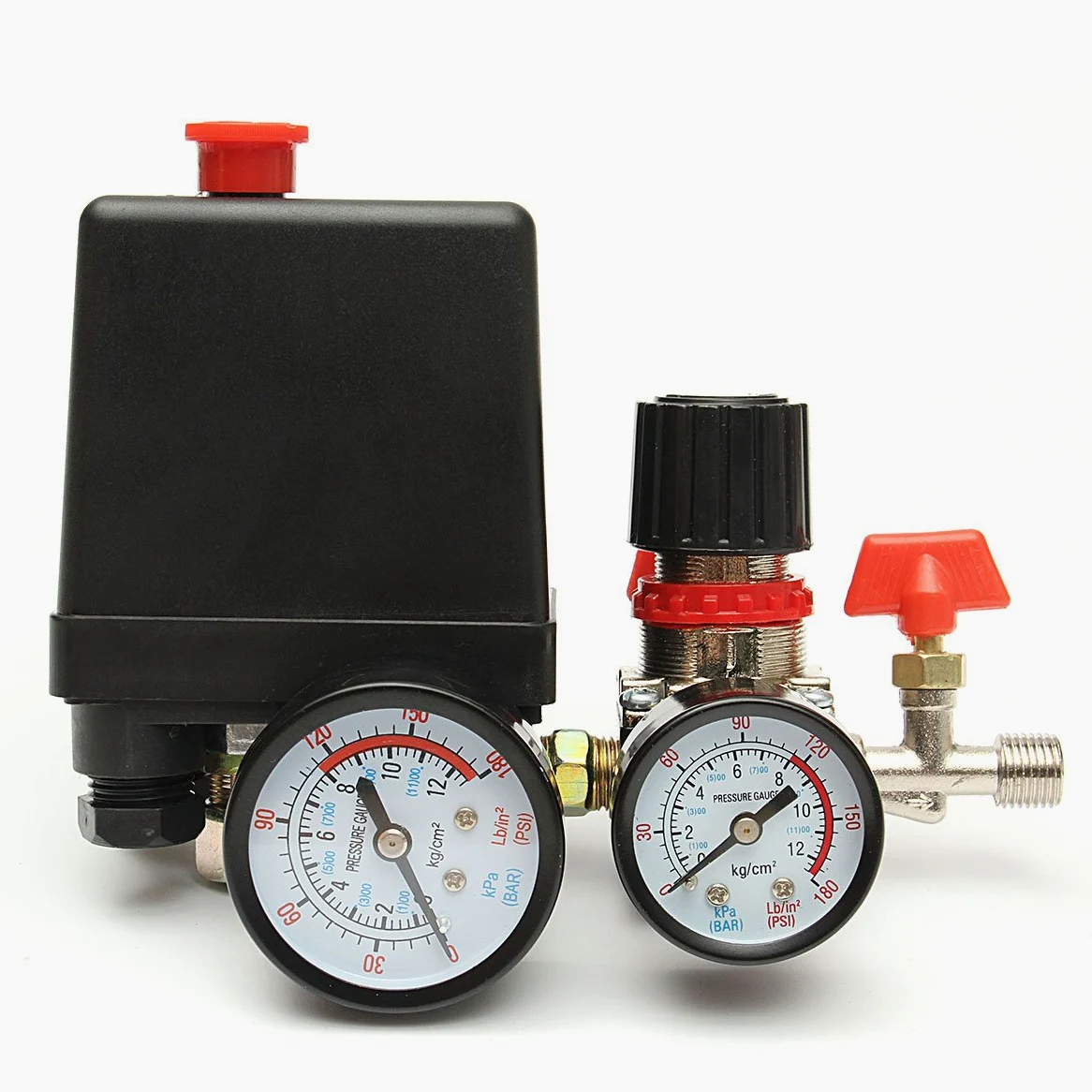 120 Ps sprężarka powietrza zawór ciśnieniowy przełącznik różnorodne odciążenie regulator Gauge