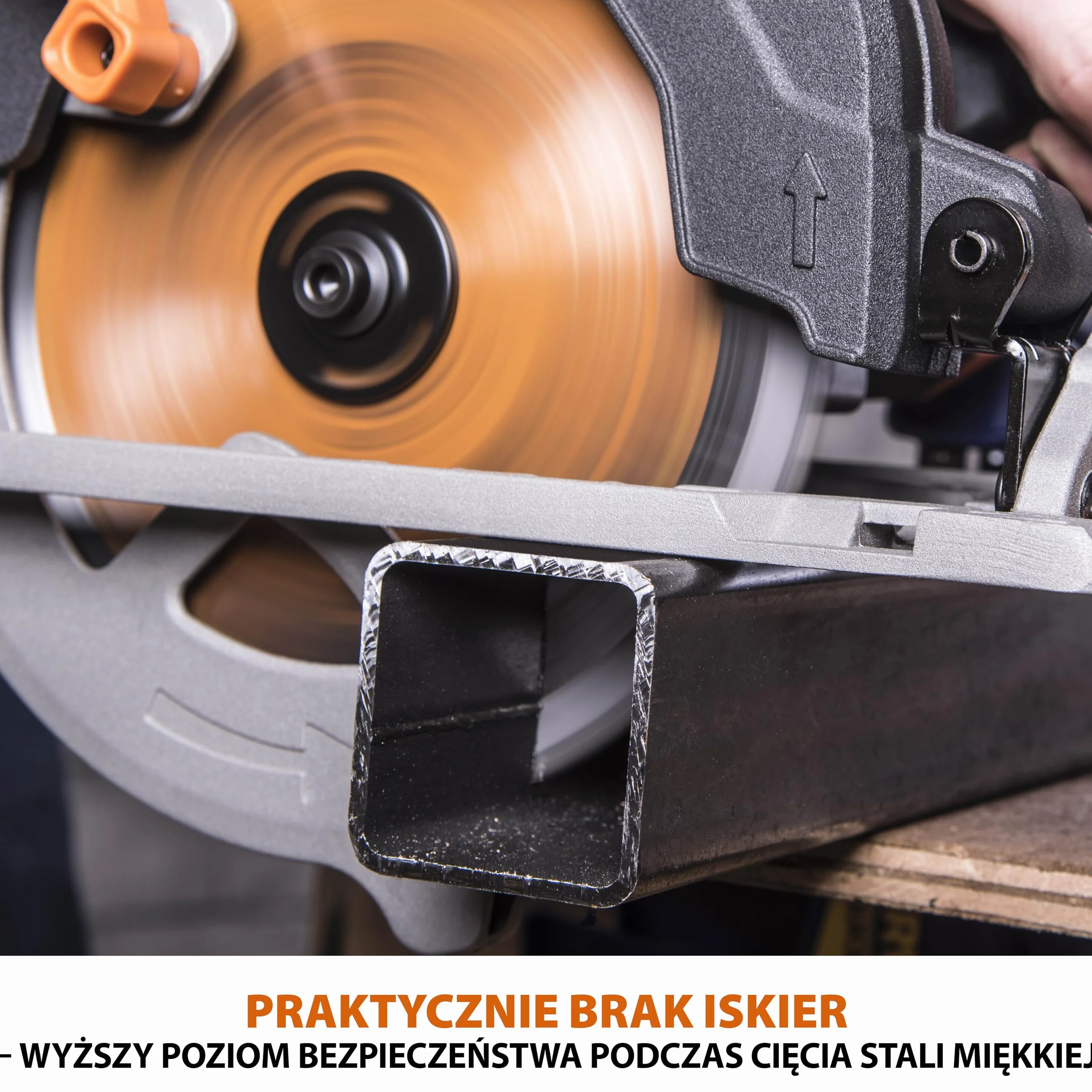 Evolution Power Tools R185CCS Pilarka tarczowa z szyną i tarczą TCT 185 mm do cięcia wielu materiałów: tnie drewno, metal stal aluminium plastik, opcja odchylenia, w zestawie prowadnica