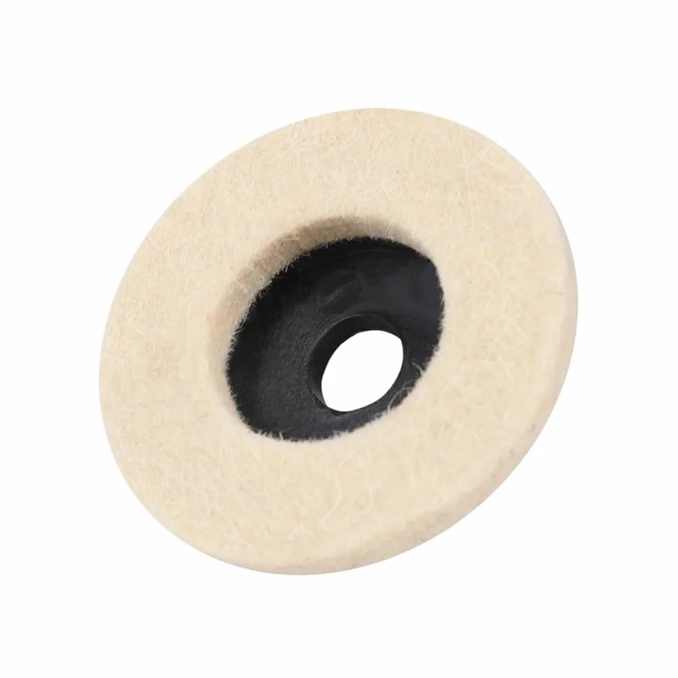 Tarcza polerska do polerowania bawełny, zestaw 2 tarcz wełnianych, biała 50 mm/75 mm do szlifierki kątowej(50 * 10 * 7mm)